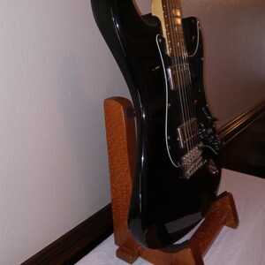 Leopard wood Guitar Stand. Guitar Stand. Free shipping in the USA. Handcrafted with pride. image 4