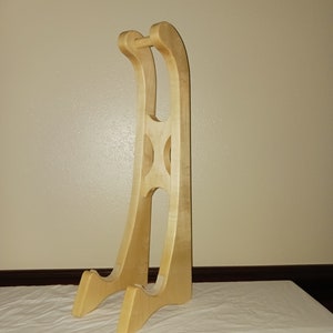 Tall Mandolin Stand. Beautiful and Classy. Perfect compliment to your Mandolin. Free Shipping in the USA. Solid Wood. A great gift. On sale. image 5