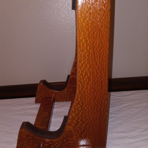 Leopard wood Guitar Stand. Guitar Stand. Free shipping in the USA. Handcrafted with pride. image 3