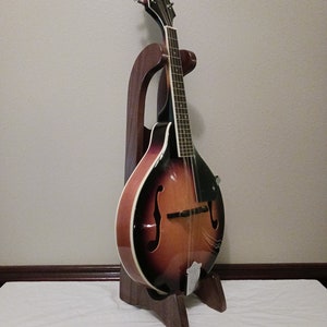 Tall Mandolin Stand. Beautiful and Classy. Perfect compliment to your Mandolin. Free Shipping in the USA. Solid Wood. A great gift. On sale. image 6