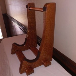 Leopard wood Guitar Stand. Guitar Stand. Free shipping in the USA. Handcrafted with pride. image 5