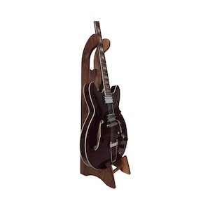 Tall Electric Guitar Stand, Beautiful, Classy. A perfect gift for your guitar. Solid hardwoods. Made in USA Free Shipping to contiguous USA.