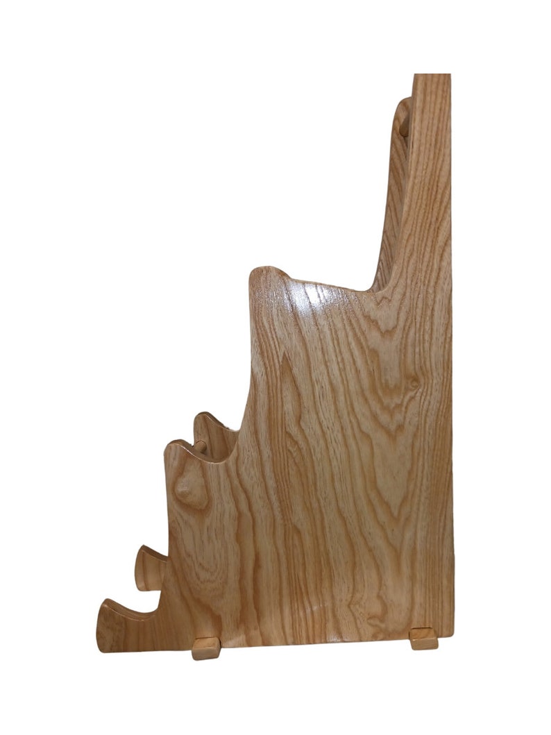 Guitar Stand 3 Tier, Three Styles, The Original. Solid hardwoods,not plywood. Handmade in the USA. Furniture for your Guitar Guitar Stands. image 3