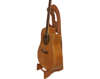 Tall Acoustic Guitar Stand. Beautiful & Classy. Great Gift. A perfect compliment to your guitar. Free Shipping contiguous USA. guitarcradles