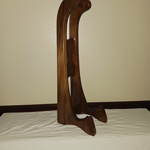 Tall Mandolin Stand. Beautiful and Classy. Perfect compliment to your Mandolin. Free Shipping in the USA. Solid Wood. A great gift. On sale. image 8