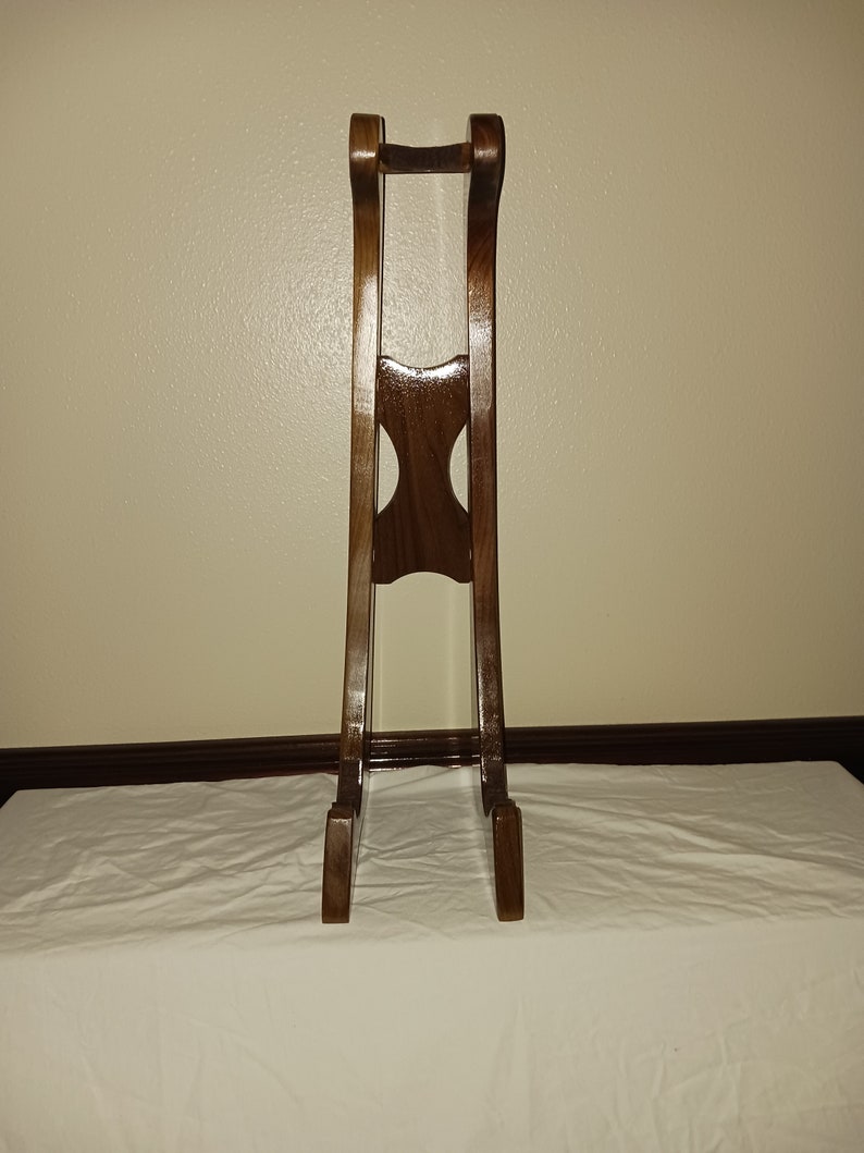 Tall Mandolin Stand. Beautiful and Classy. Perfect compliment to your Mandolin. Free Shipping in the USA. Solid Wood. A great gift. On sale. image 10