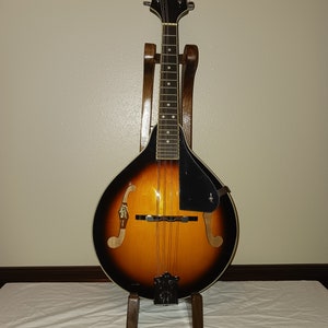Tall Mandolin Stand. Beautiful and Classy. Perfect compliment to your Mandolin. Free Shipping in the USA. Solid Wood. A great gift. On sale. image 7