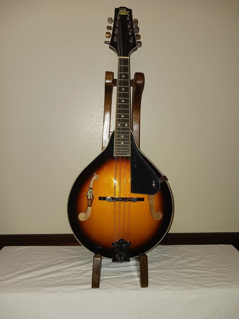 Tall Mandolin Stand. Beautiful and Classy. Perfect compliment to your Mandolin. Free Shipping in the USA. Solid Wood. A great gift. On sale. image 7