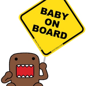 Domo-Kun Baby on Board Stickers Family Pack