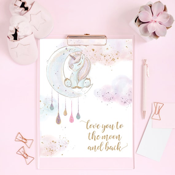 unicorn nursery wall decor