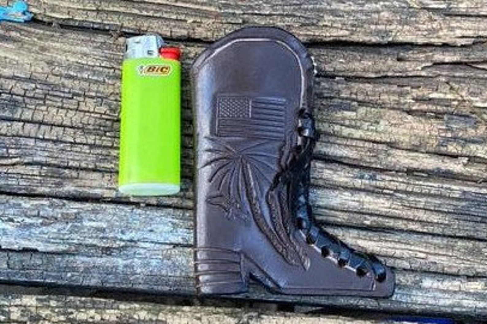 Western Style Lighter Holder Boot Shape Lighter Holder Etsy
