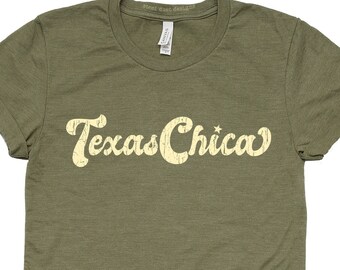 Texas Shirt, Texas Chica Shirt, Topo Chico, Vintage T Shirt, Chica Shirt, Southern Girl Shirt