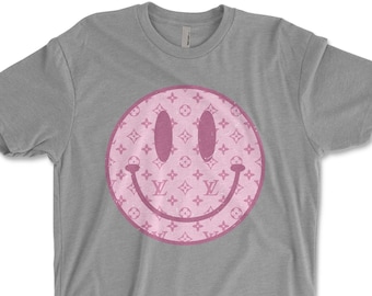 Preppy Smiley Face Shirt, Retro Preppy Aesthetic Smile T-Shirt, Good Vibes Be Happy Shirt