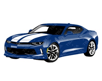 Chevrolet Camaro 2016, SVG, pobieranie cyfrowe.