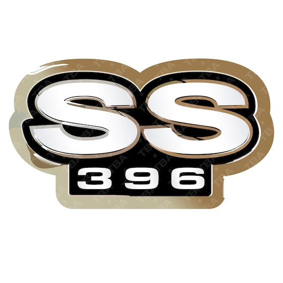 バスマーク Chevrolet SS, 396 Badge, Emblem, Vintage, SVG, Digital Download