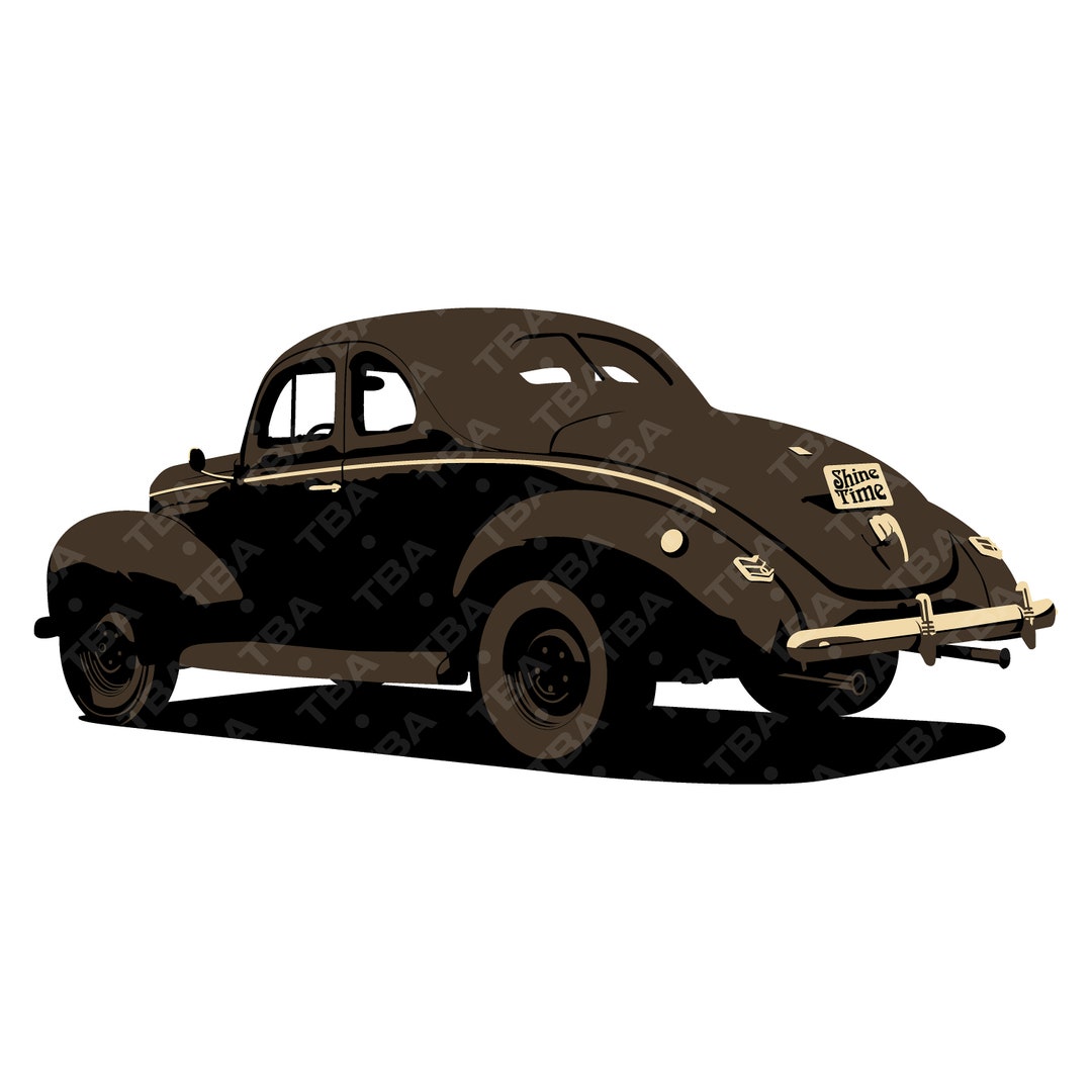ミニカー Hot Rod 1940 Ford Coupe MOON Equipped Junior Johnson 1940 Ford Coupe Diecast Car - Midnight Moon