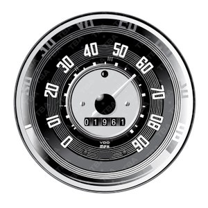 Snelheidsmeter, bug, VW, kever, klassiek, vintage, SVG, digitale download.