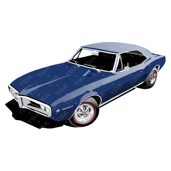 1967, Pontiac, Firebird, SVG, Digital Download.