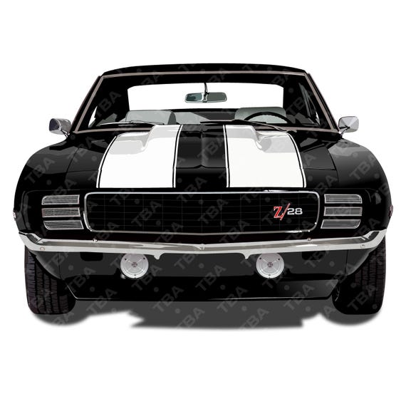 1969 シボレー カマロ Z28 SVG、デジタル ダウンロード。 - Etsy 日本
