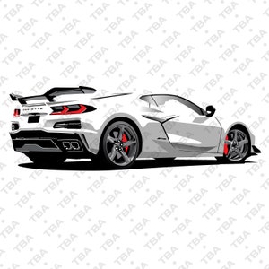 2023, Chevrolet, Corvette, E-Ray, SVG, Digital Download.