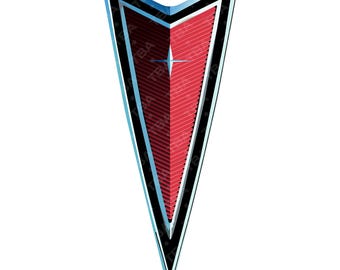 Pontiac Badge, Emblem, Vintage, SVG, Digital Download.