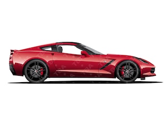 2015, Chevrolet, Corvette, SVG, téléchargement numérique.