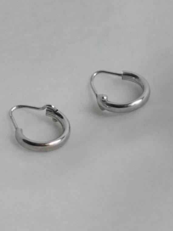 Hoops Earrings 925 Sterling Silver Jeweles Woman Man | Etsy
