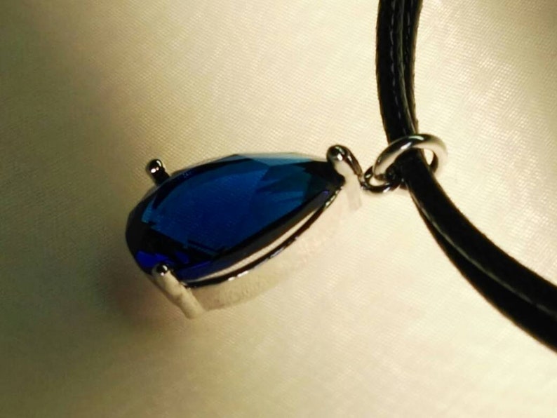 Wrapped Wire Gemstones Cobalt Blue Handmade Red White Gold Plated Green 925 Sterling Silver, Black Choker Black Zircons Necklace