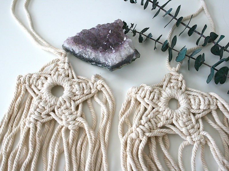 étoile Filante En Macramé Macramé Mur Accrocher Décoration Murale Tenture Murale étoile En Macramé Des étoiles Filantes Macramé Boho
