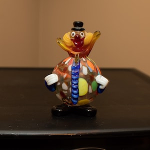 Clown vintage en verre de Murano