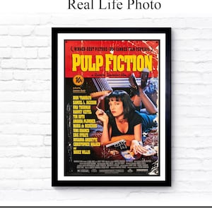 Póster de cine de Pulp Fiction John Travolta, póster de papel de 24x36 pulgadas