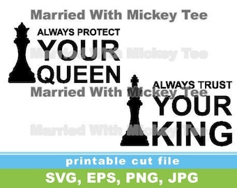 SVG always protect your queen king chess pieces digital file for family couples matching sweatshirts hoodies fingers  etsy dwf eps