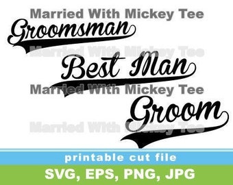 Groomsman Svg Etsy