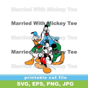 Etsy SVG ミッキーマウス ドナルドダックと間抜けなBFF 永遠の親友