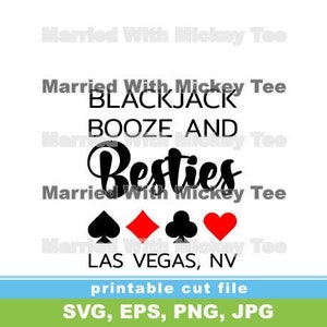 SVG blackjack alcool et besties cartes signes las vegas nevada NV faire la fête week-ends géniaux