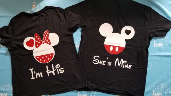 minnie mouse couple shirt