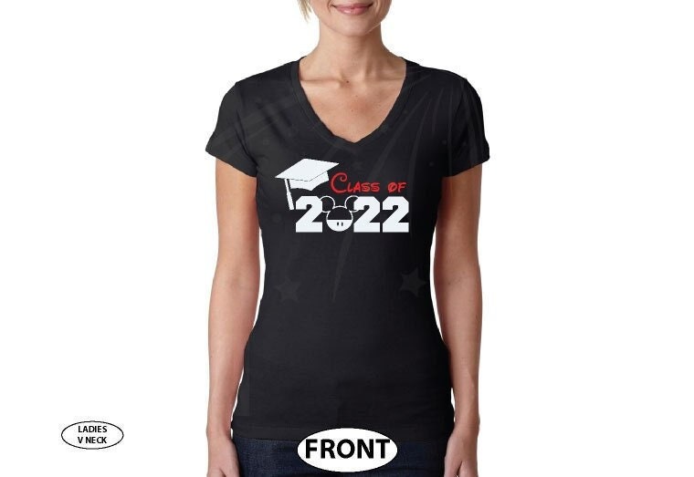 Graduation class 2022 shirt, Mickey Mouse head, World's Cutest Apparel, 4018
