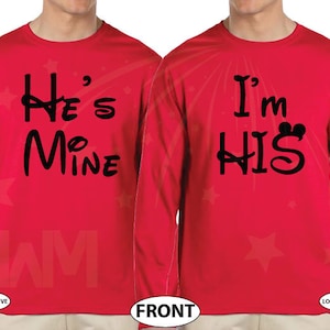 Personalized LGBT Gay Matching Shirts I'm His and He's Mine With ...