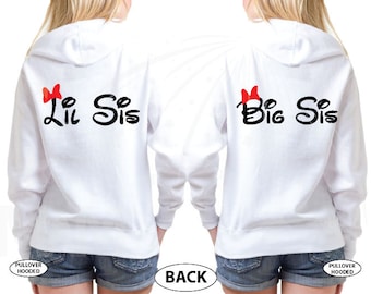 siblings Big Sis and Lil Sis shirts, Big Sister, Little Sister, Family Matching Shirts, Family, Custom Printed Names, 272