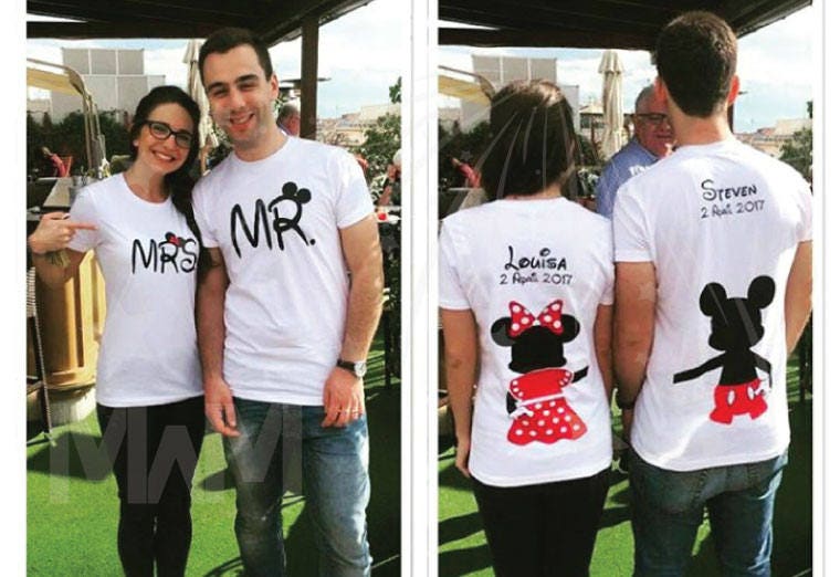world anniversary shirts Couple shirt Mr and Mrs mwmland mickey minnie wedding matching couples sweatshirt plus sized etsy store D