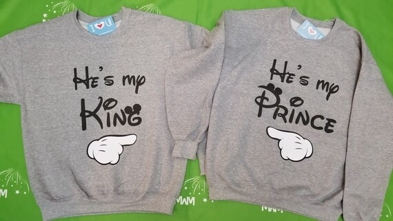 LGBT Gay Matching He's My King and He's My Prince Shirts