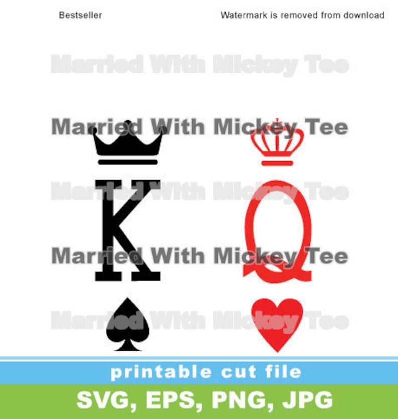 Download SVG K king of spades Q queen of hearts playing game ...