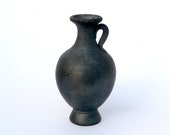 AMPHORA HANDMADE MINIATURE Vase Ancient Roman pottery souvenire miniature replica Gift for Her, Housewarming Gift, Smoked Wood Fired Pottery
