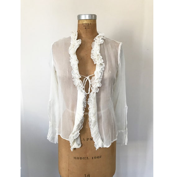 sheer victorian blouse