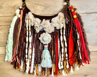 Boho hippie fringe bag