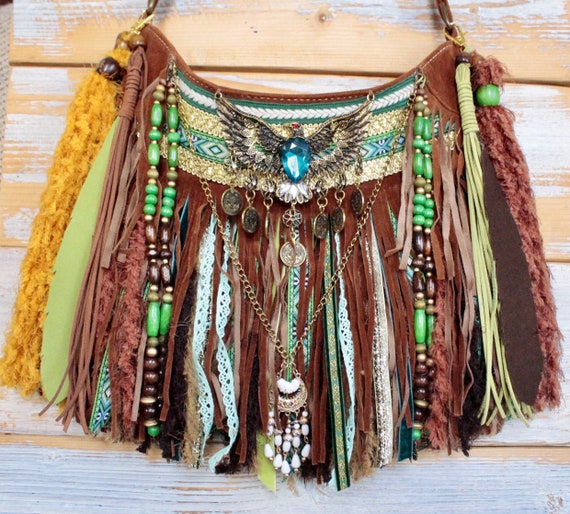 Bolso hippie flecos hotsell