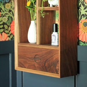 The Clara Shelf | Black Walnut Wall Shelf | Handcrafted Wooden Furniture | Home Decor