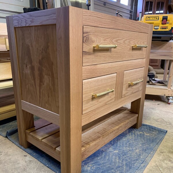 White Oak Vanity Etsy