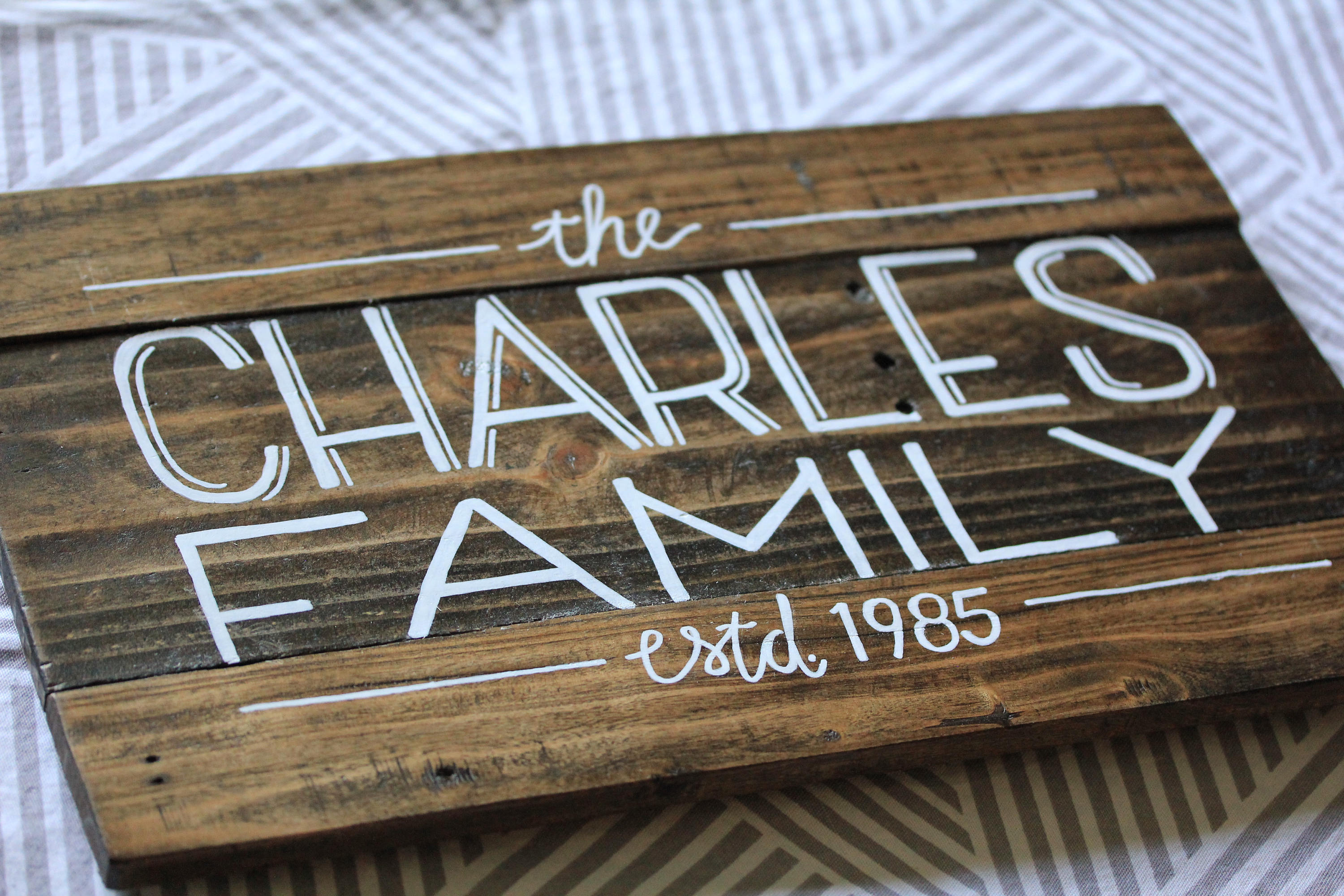Established Sign 11x19 Custom Wooden Sign | Etsy