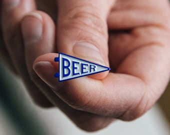 Beer Flag Pennant Pin